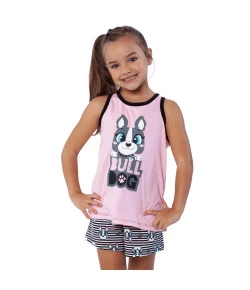 Short Doll Nadador Puket Bulldog Rosa