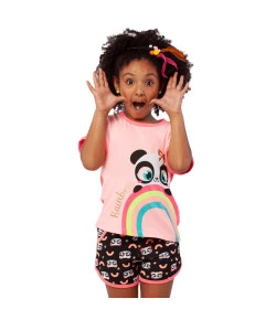 Short Doll Manga Curta Puket Panda Rainbow