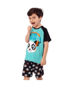 Pijama Manga Curta Puket Panda