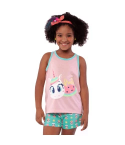 Pijama Regata Puket Unicórnio