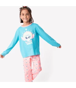 PIJAMA MANGA LONGA UNICÓRNIO