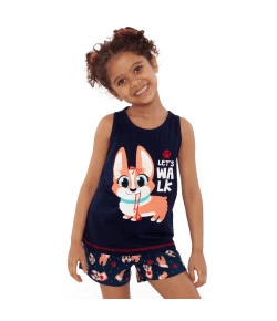 Short Doll Regata Kids Puket Corgi Azul Marinho V20 - 030402036