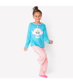 PIJAMA MANGA LONGA UNICÓRNIO