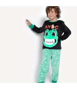 PIJAMA DINO FOOD INVERNO