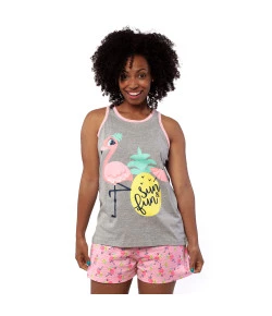 Pijama Regata Puket Flamingo