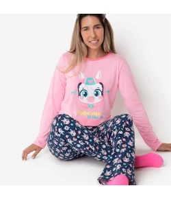 PIJAMA MANGA LONGA LHAMA