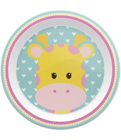 Pratinho Raso Buba Animal Fun Girafa - 08974