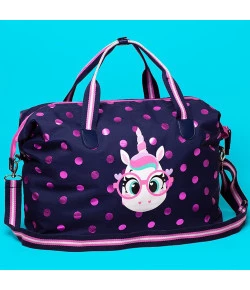 Bolsa Bag Grande Puket Unicórnio Poa Azul Marinho - 100400208