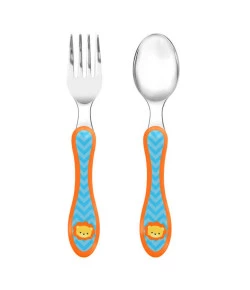 Kit Talher Buba Leãozinho Azul e Laranja - 10678