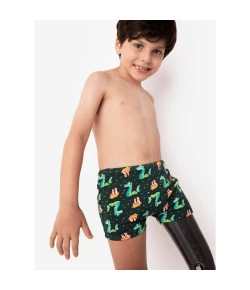 Sunga Boxer Kids Dragão Puket Verde Escuro 