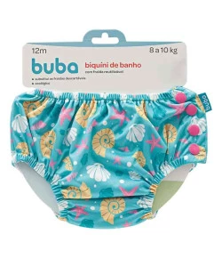 Fralda Reutilizável de Piscina Buba Conchas | Tamanho: P 11776