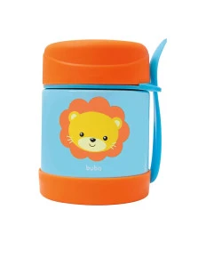 Pote Térmico com Talher Animal Fun Leão - BUBA