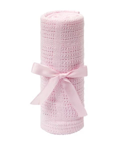 MANTINHA TRICOT BABY ROSA - Buba
