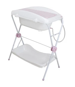 banheira alta com trocador shower - kiddo (rosa)