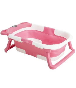 Banheira de Bebê Dobrável Kiddo Koala Rosa