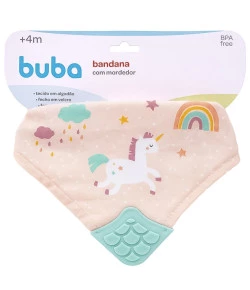 Babador bandana com mordedor buba