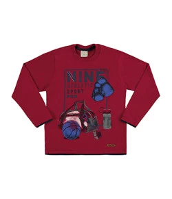 Camiseta Couro Termo Manga Longa Angerô Vermelho INV19 - 1970
