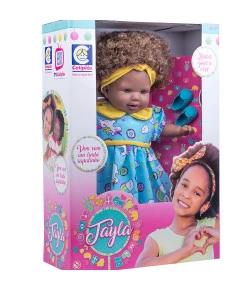 BONECA TAYLA CABELO CASTANHO