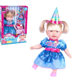 BONECA SONHO AZUL FELIZ ANIVERSÁRIO