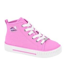 Tênis Casual Molekinha Sider Cano Alto Rosa