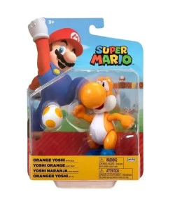 Boneco Super Mario Candide Orange Yoshi 10cm