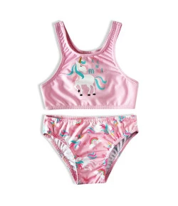 Conjunto Top com Calcinha Unicornio Tip Top Rosa 
