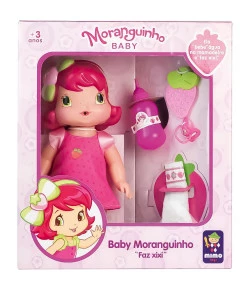 BONECA MORANGUINHO FAZ XIXI MIMO TOYS