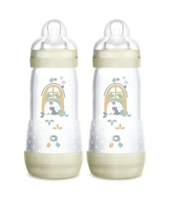 Mamadeira Mam First Bottle Easy Start 320ml Bege (Embalagem Dupla) - 4681
