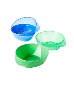4 Pratos Fundos Tommee Tippee Easy Scoop 7m+ - Verde e Azul