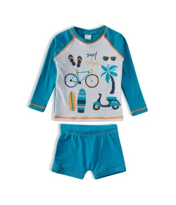 Conjunto Praia ML Shorts Tip Top Turquesa