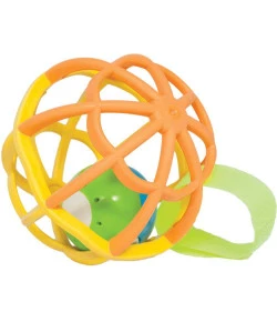 Baby Ball Luz e Som Buba Baby Amarelo e Laranja 6m+ - 5848