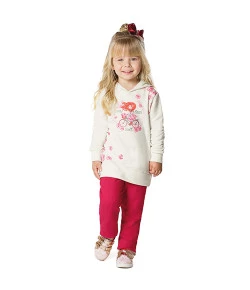 Conjunto Moletom Angerô com Capuz Off White INV19 - 7967