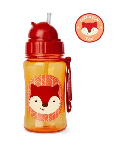 Garrafinha Skip Hop Straw Bottle Raposa Zoo 12m+A-15-029