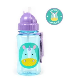 Garrafinha Skip Hop Straw Bottle Unicórnio Zoo 6m+A-15-021