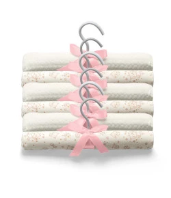 Kit com 6 Cabides Hug Mundo de Fantasia Bege