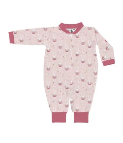 Macacão Manga Longa Batistela Baby Fada Rosa 