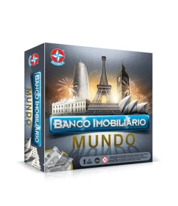 Jogo de Mesa Banco Imobiliário Mundo Estrela 8+