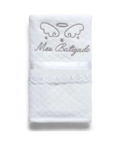 Babinha Batizado Hug A1322A Cor: Branco