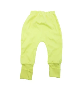 Calça Culote Pé Reversível Lala Lipe Liso Amarelo Claro 