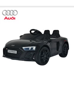 Mini Carro Elétrico 12  AUDI R8 Spyder Preto