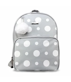 Mochila Maternidade Hug Pompom Cinza