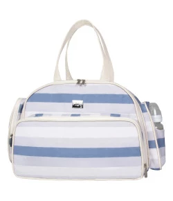 Bolsa Maternidade Pratica G Hug Listrado Azul