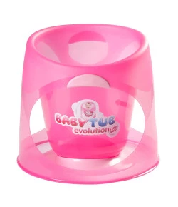 BBT153 BANHEIRA BABY TUB EVOLUTION ROSA 0 A 8 MESES