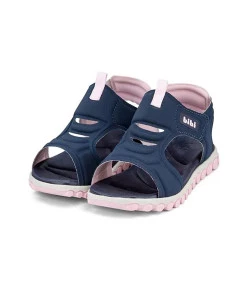 Sandália Infantil Bibi Summer Roller Sport Azul Marinho/Rosa