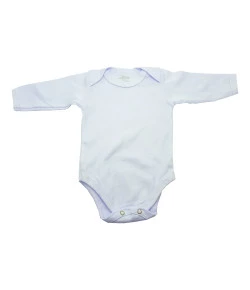 Body Básico Liso Lala Lipe Manga Longa Branco