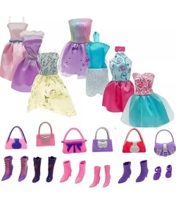 VESTIDO COM ACESSÓRIOS PARA BARBIE