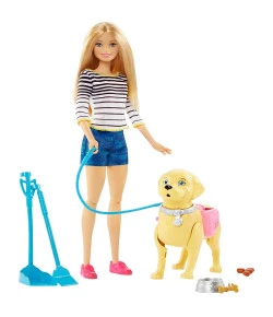Barbie Passeio com cachorro Mattel 3+