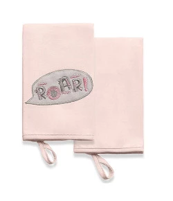 Kit com 2 Babinhas Meus Dinos Hug Rosa E15201B
