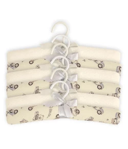 Kit com 6 Cabides Dirigindo pela Cidade Hug Bege E15306