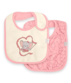 Kit com 2 Babadores Hug Elefante Bailarina E15403